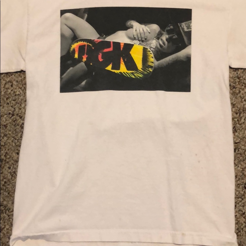 DGK white tee shirt